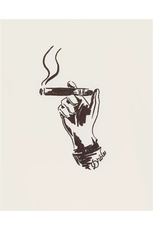 Off-White Double Jersey Cotton T-Shirt DROLE DE MONSIEUR | KTS314CO248OW